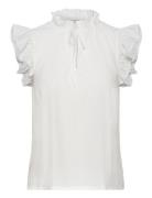 Rosemunde Top W/Ruffles Vit