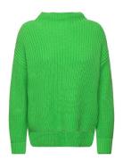 Selected Femme Slfselma Ls Knit T-Neck Grön