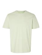 Selected Homme Slhaspen Print Ss O-Neck Tee W Noos Grön