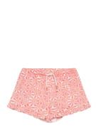 Mango Floral Cotton Shorts Orange