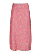 Vila Vilouis Midi Skirt Rosa