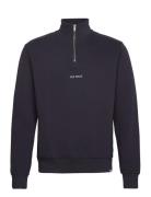 Les Deux Dexter Half-Zip Sweatshirt Marinblå