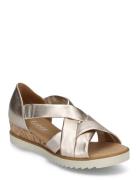 Gabor Wedge Sandal Guld