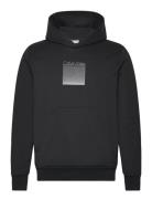 Calvin Klein Ombre Embroidered Logo Hoodie Svart