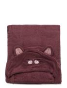 Pippi Organic Hooded Bath Towel Lila