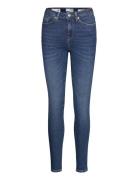 Selected Femme Slfsophia Mw Skinny Dark Blu Jean U Noos Blå