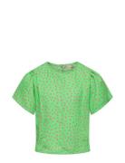 Kids Only Koglino S/S Aop Top Ptm Grön