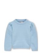 Kids Only Kmglesly L/S Puff Pullover Cp Knt Blå