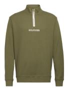 Tommy Hilfiger Half Zip Sweat Khaki Green