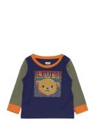 Levi's Levi's® Pixel Bear Colorblocked Tee Blå