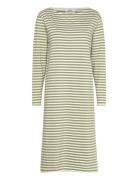 Mads Nørgaard Soft Single Stripe Sille Dress Grön