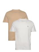 Calvin Klein Jeans 2 Pack Monologo T-Shirt Beige