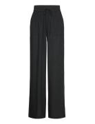 Kaffe Kamilia Long Wide Pants Hw Svart