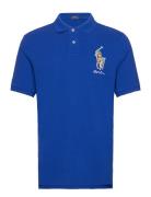 Polo Ralph Lauren Classic Fit Big Pony Mesh Polo Shirt Blå