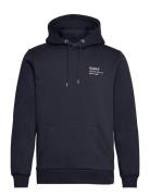 GANT Small Logo Hoodie Marinblå