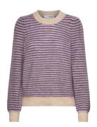 Selected Femme Slfmola Mia Ls Knit O-Neck Lila