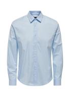 ONLY & SONS Onsandy Slim Easy Iron Poplin Shirt Noos Blå