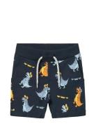 Name It Nmmvermo Aop Long Swe Shorts Unb F Noos Blå