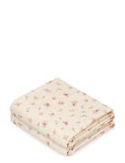 Cam Cam Copenhagen Muslin Cloth, Printed, 2-Pack - Gots Kräm