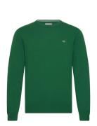 GANT Superfine Lambswool C-Neck Grön