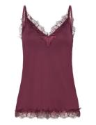 Rosemunde Rwbillie Lace Strap Top Burgundy