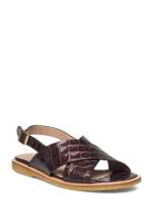 ANGULUS Sandals - Flat - Open Toe - Op Brun