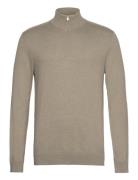 Selected Homme Slhberg Half Zip Cardigan Noos Khaki Green