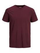 Jack & J S Jjeorganic Basic Tee Ss O-Neck Noos Burgundy