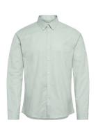 Lindbergh Yarn Dyed Oxford Superflex Shirt L/ Grön