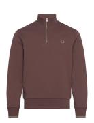 Fred Perry Half Zip Sweatshirt Brun