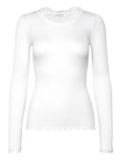 Rosemunde Silk T-Shirt W/ Lace Vit