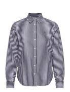 GANT Reg Broadcloth Striped Shirt Blå