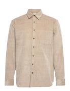 Selected Homme Slhregbenjamin Cord Shirt Ls W Beige