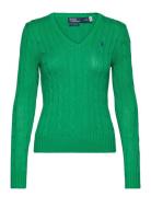 Polo Ralph Lauren Cable-Knit Cotton V-Neck Sweater Grön