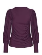 Gestuz Rifagz Puff Blouse Burgundy