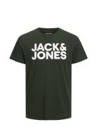 Jack & J S Jjecorp Logo Tee Ss O-Neck Noos Grön