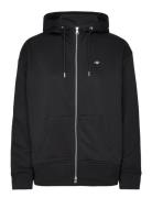 GANT Rel Shield Zip Hoodie Svart