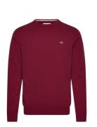 GANT Superfine Lambswool C-Neck Burgundy