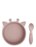 Elia Silic Dinner Set 2-Pack Home Meal Time Dinner Sets Pink Nuuroo