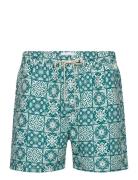 Les Deux Stan Aop Swim Shorts 2.0 Grön