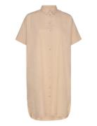 Selected Femme Slfblair 2/4 Short Shirt Dress Noos Beige