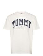 Tommy Jeans Tjm Reg Arch Varsity Tee Ext Kräm