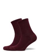 Alpacasocks&Co Merino Casual 2-Pack Burgundy