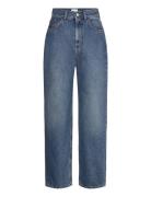 House Of Dagmar Tapered Leg Denim Blå