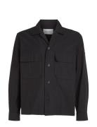 Calvin Klein Cotton Nylon Overshirt Svart