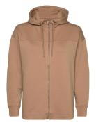 GANT D1. Full Zip Hoodie Beige