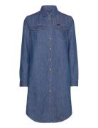 Lee Jeans Shirt Dress Blå