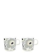 Marimekko Home Unikko Mug 4 Dl 2 Pcs Grå