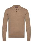 Morris Merino Polo Shirt Beige