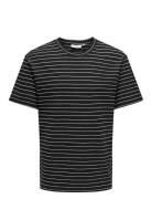 ONLY & SONS Onssebastian Reg Ss Tee Svart